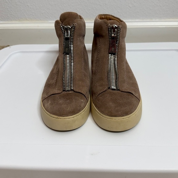 Frye Women's Lena Zip High-Top Sneakers Size 9 - Picture 3 of 10